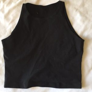 American Apparel Black Crop Top